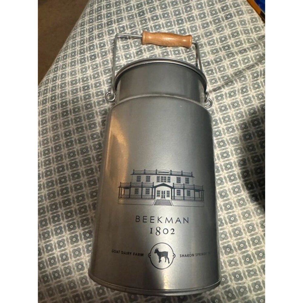 Beekman 1803 metal milk can